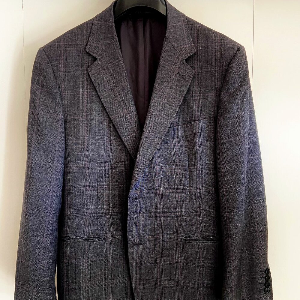 Canali Charcoal Check Blazer